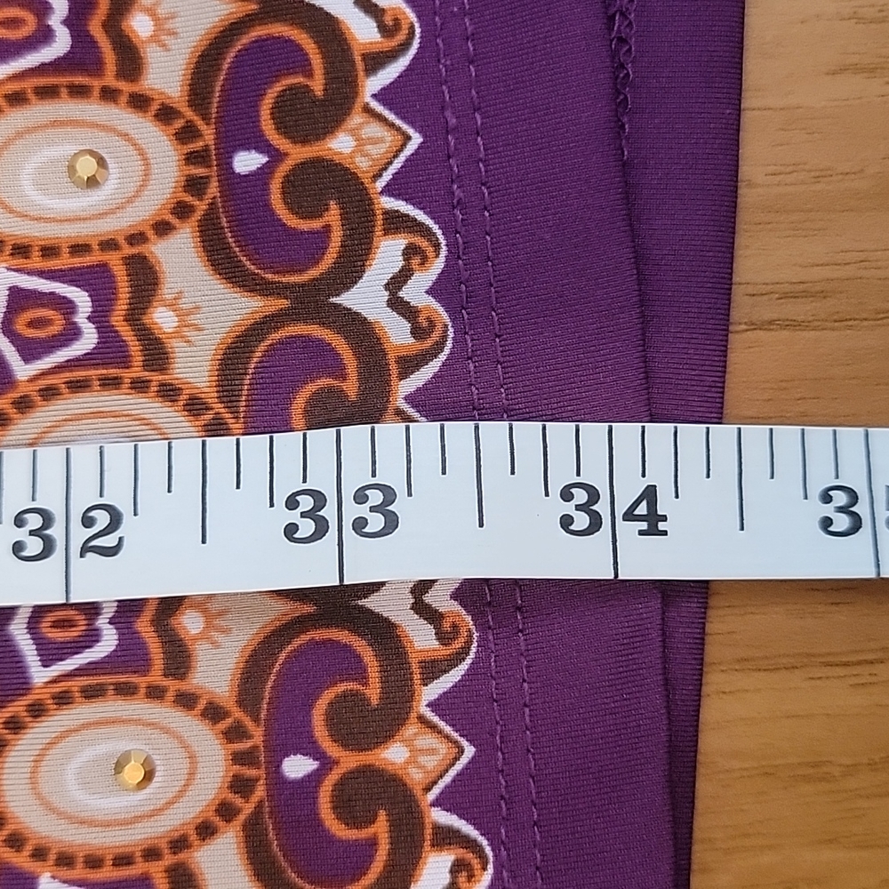 Deep v-neck purple dress - Picture 12 of 12